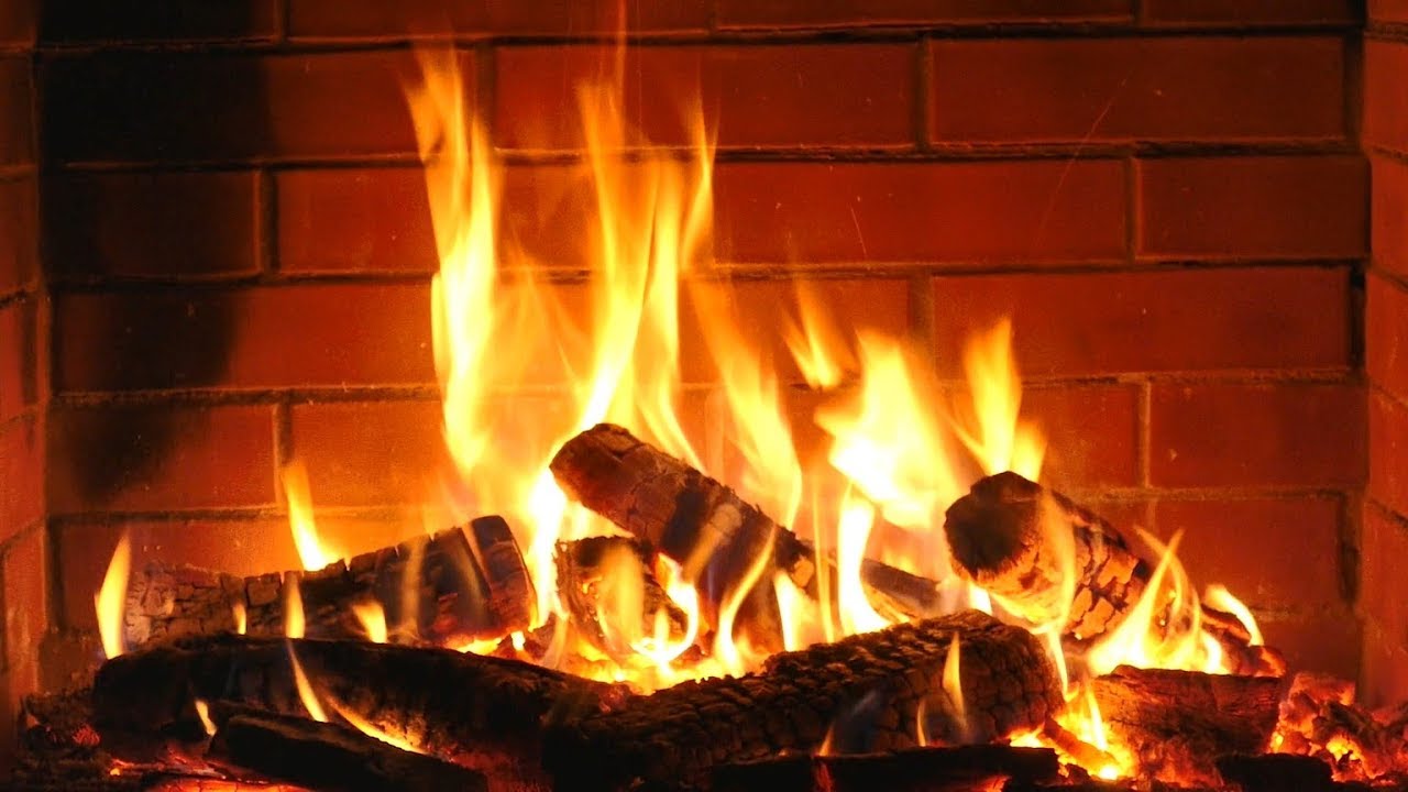 Fireplace HD with Christmas Music — Non Stop